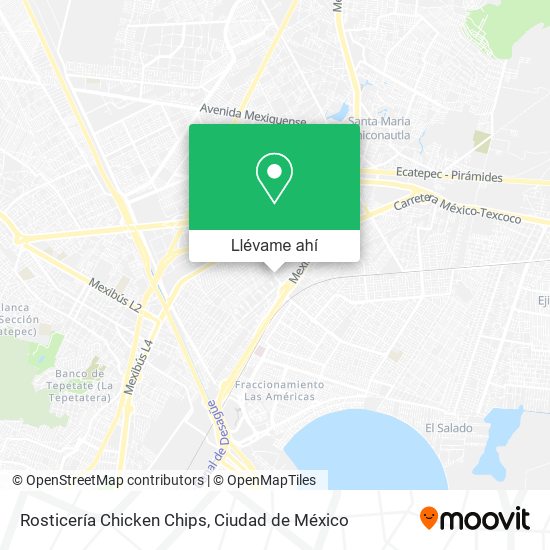 Mapa de Rosticería Chicken Chips