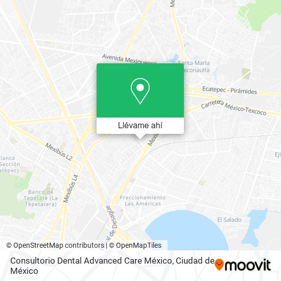 Mapa de Consultorio Dental Advanced Care México