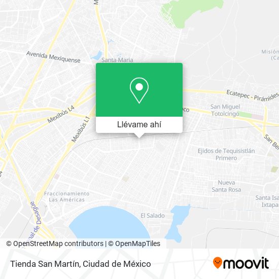 Mapa de Tienda San Martín