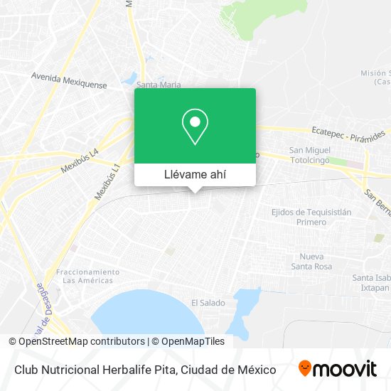 Mapa de Club Nutricional Herbalife Pita