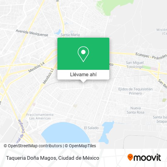 Mapa de Taqueria Doña Magos