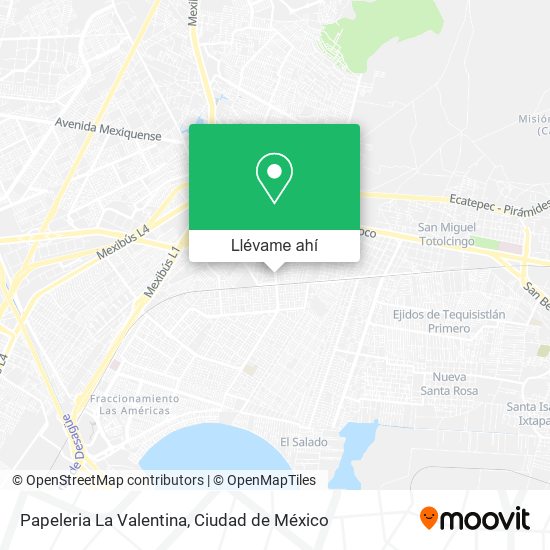 Mapa de Papeleria La Valentina