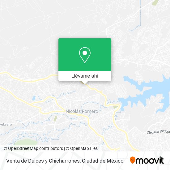 Mapa de Venta de Dulces y Chicharrones