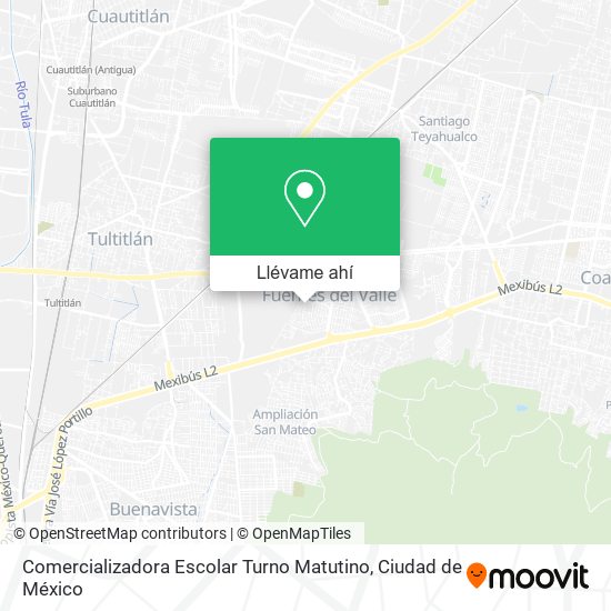 Mapa de Comercializadora Escolar Turno Matutino