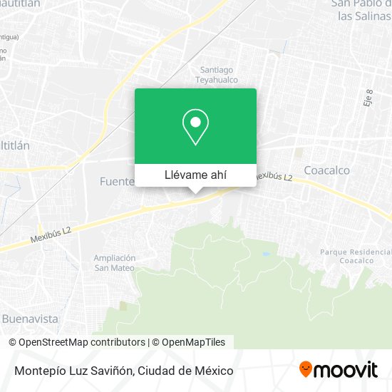 Mapa de Montepío Luz Saviñón