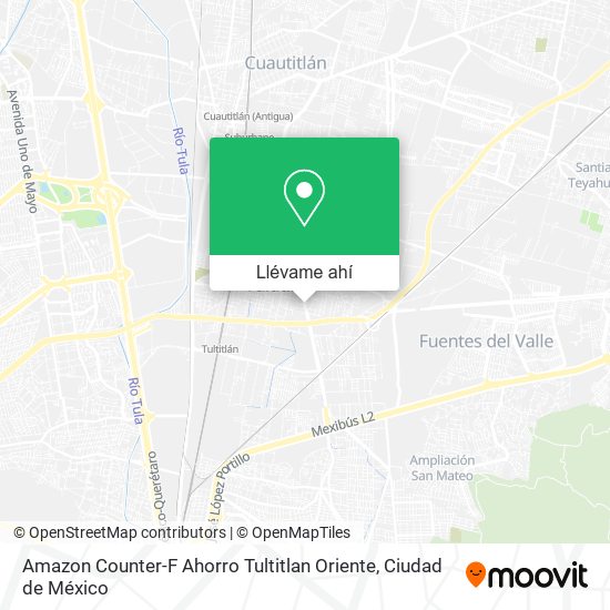 Mapa de Amazon Counter-F Ahorro Tultitlan Oriente