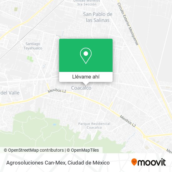 Mapa de Agrosoluciones Can-Mex