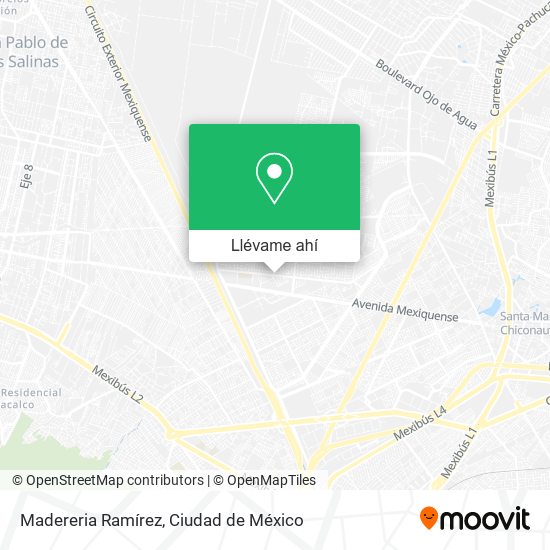 Mapa de Madereria Ramírez