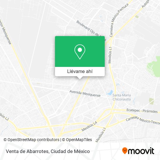 Mapa de Venta de Abarrotes