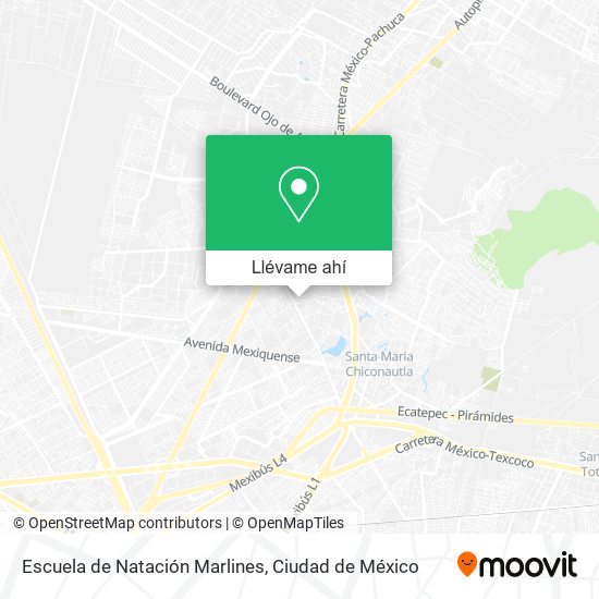 Mapa de Escuela de Natación Marlines