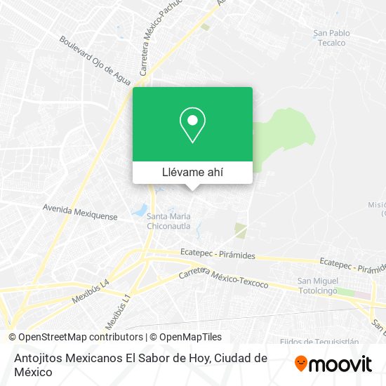 Mapa de Antojitos Mexicanos El Sabor de Hoy