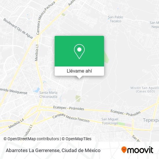 Mapa de Abarrotes La Gerrerense