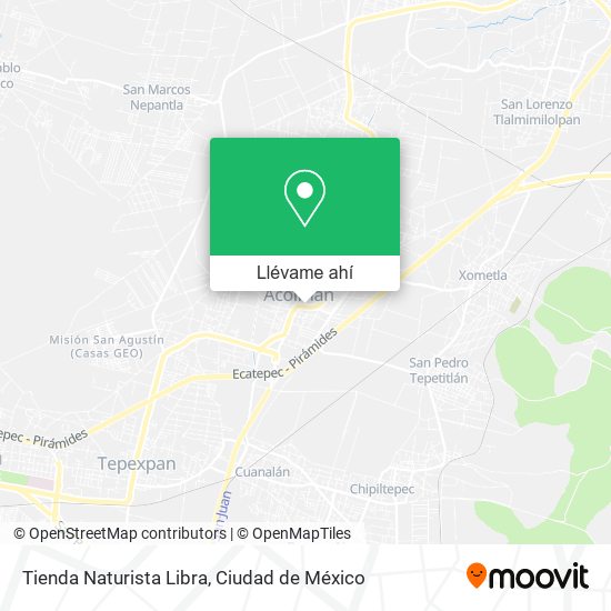 Mapa de Tienda Naturista Libra