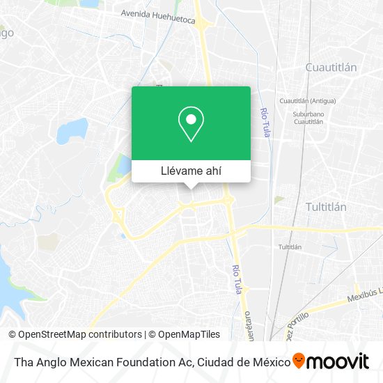 Mapa de Tha Anglo Mexican Foundation Ac