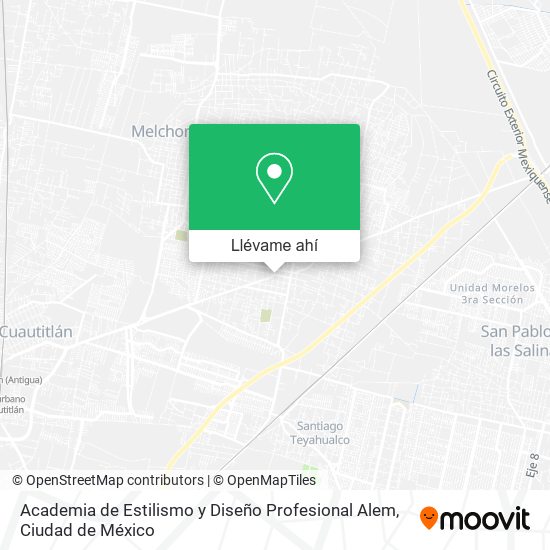 Mapa de Academia de Estilismo y Diseño Profesional Alem