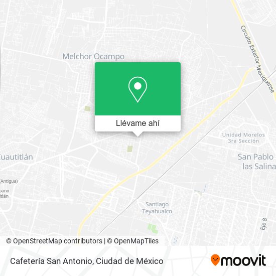 Mapa de Cafetería San Antonio