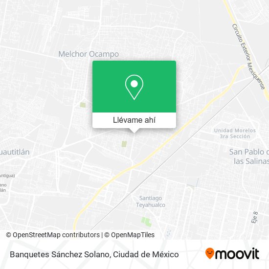 Mapa de Banquetes Sánchez Solano