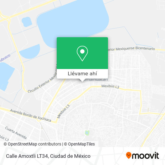 Mapa de Calle Amoxtli LT34