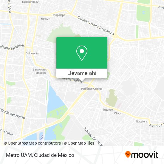 Mapa de Metro UAM