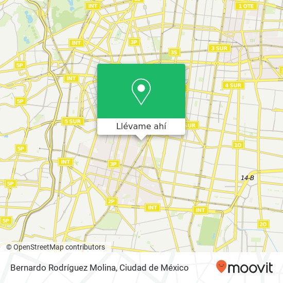Mapa de Bernardo Rodríguez Molina