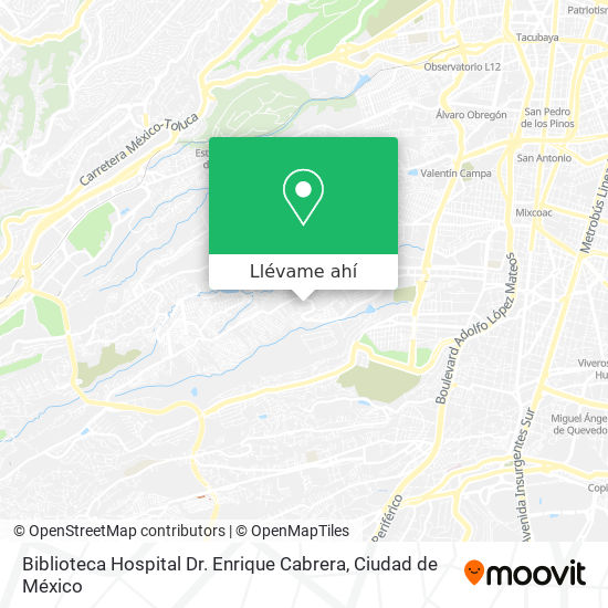 Mapa de Biblioteca Hospital Dr. Enrique Cabrera