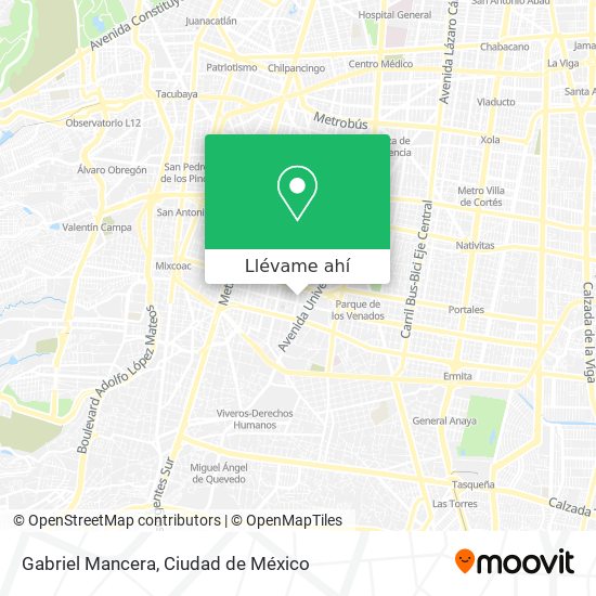 Mapa de Gabriel Mancera