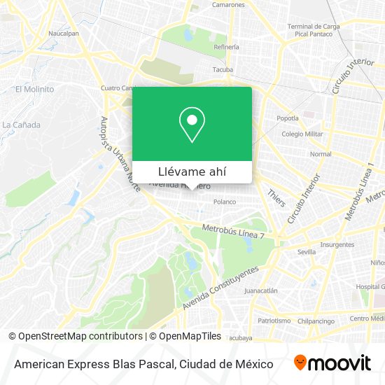 Mapa de American Express Blas Pascal