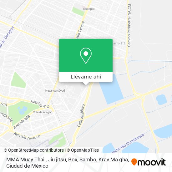 Mapa de MMA Muay Thai , Jiu jitsu, Box, Sambo, Krav Ma gha