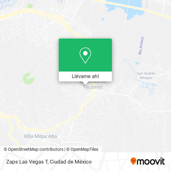 Mapa de Zaps Las Vegas T