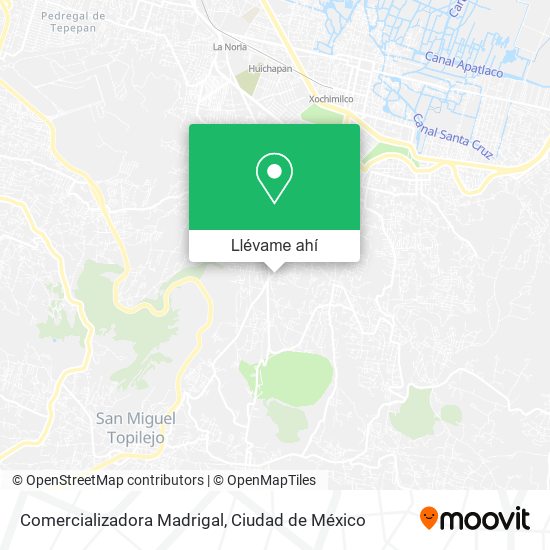 Mapa de Comercializadora Madrigal