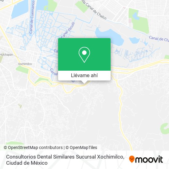 Mapa de Consultorios Dental Similares Sucursal Xochimilco