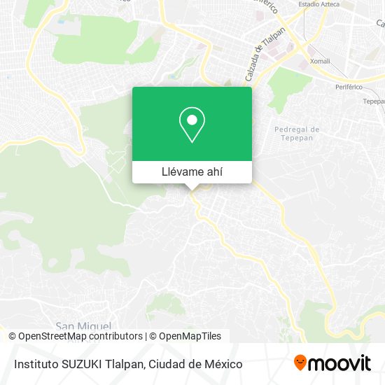 Mapa de Instituto SUZUKI Tlalpan