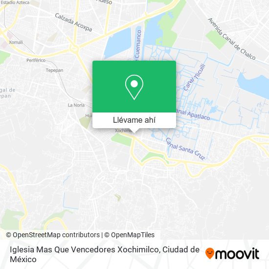 Mapa de Iglesia Mas Que Vencedores Xochimilco