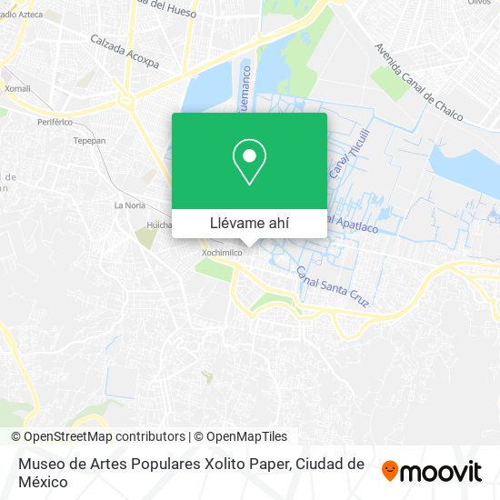 Mapa de Museo de Artes Populares Xolito Paper
