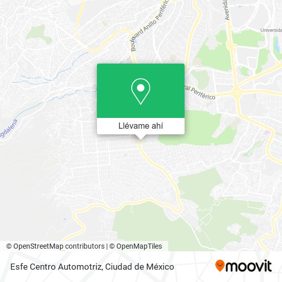 Mapa de Esfe Centro Automotriz