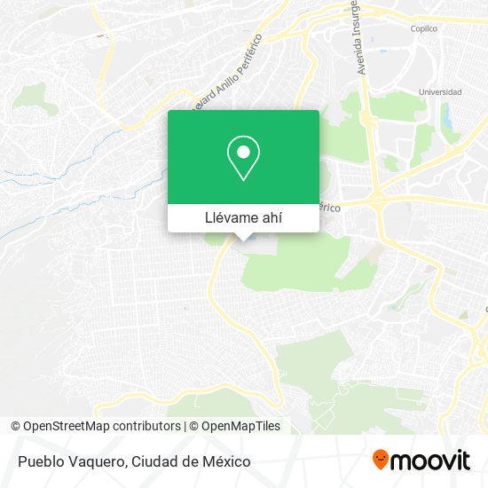 Mapa de Pueblo Vaquero