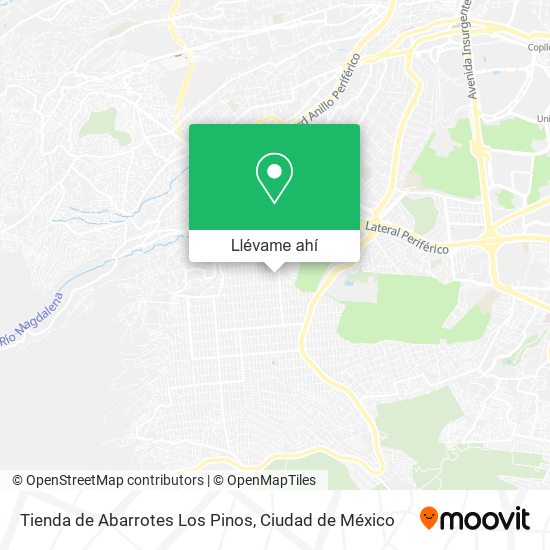 Mapa de Tienda de Abarrotes Los Pinos