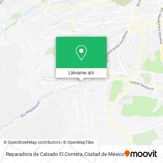 Mapa de Reparadora de Calzado El Cometa