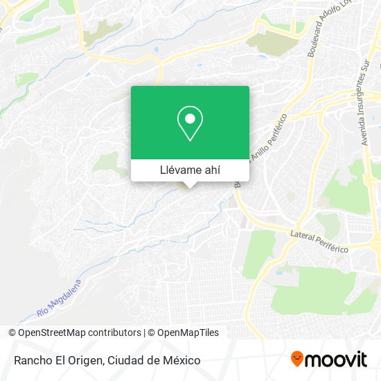 Mapa de Rancho El Origen