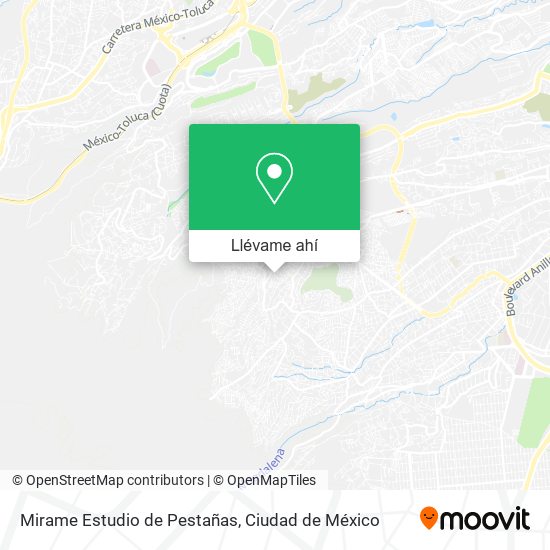 Mapa de Mirame Estudio de Pestañas