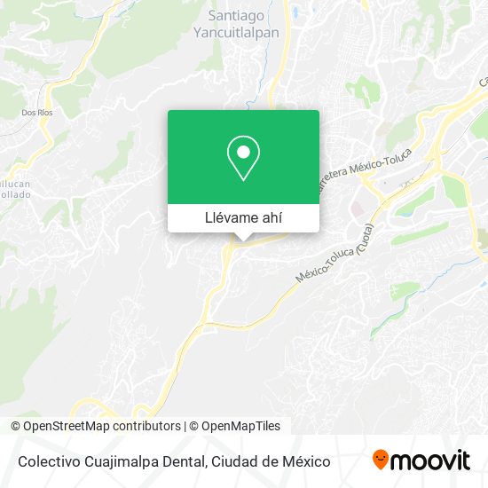 Mapa de Colectivo Cuajimalpa Dental