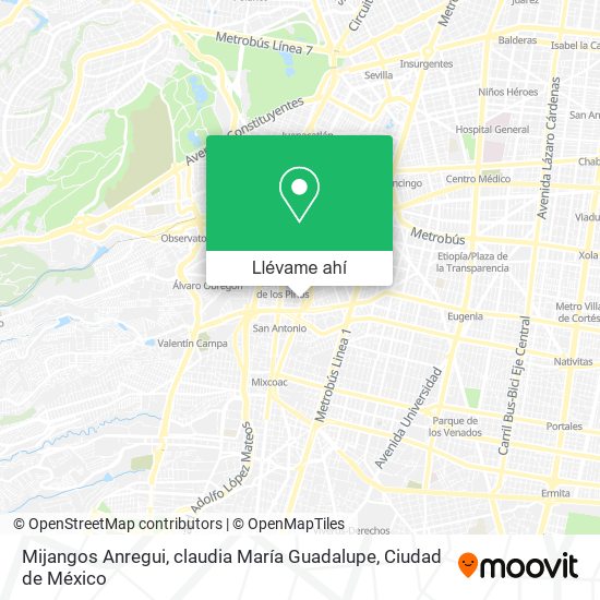 Mapa de Mijangos Anregui, claudia María Guadalupe
