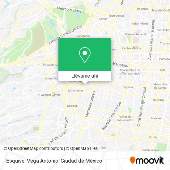 Mapa de Esquivel Vega Antonio