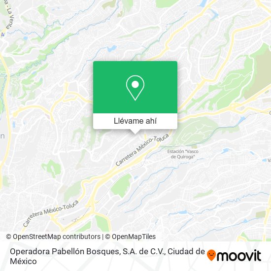 Mapa de Operadora Pabellón Bosques, S.A. de C.V.