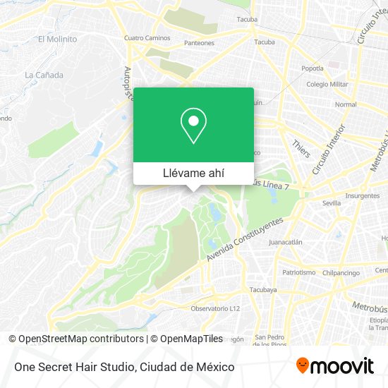 Mapa de One Secret Hair Studio