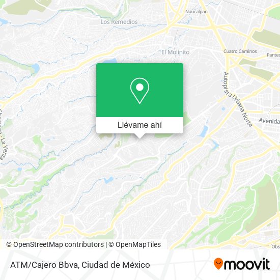 Mapa de ATM/Cajero Bbva