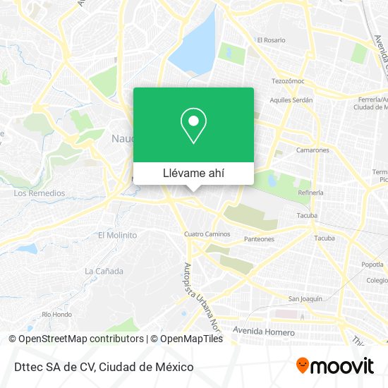 Mapa de Dttec SA de CV