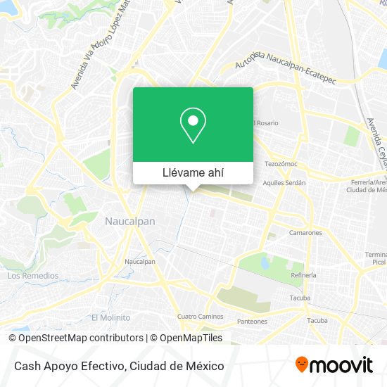 Mapa de Cash Apoyo Efectivo