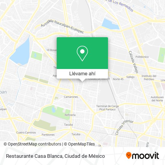 Mapa de Restaurante Casa Blanca