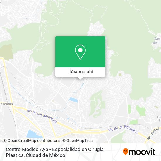 Mapa de Centro Médico Ayb - Especialidad en Cirugia Plastica